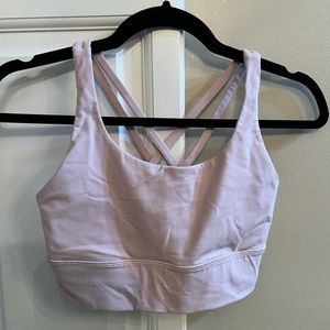 Lululemon sports bra size 6 light pink